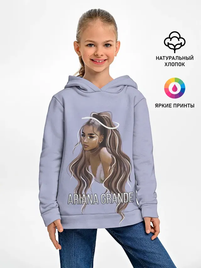 Детское худи с принтом «Ариана Гранде — Ariana Grande»