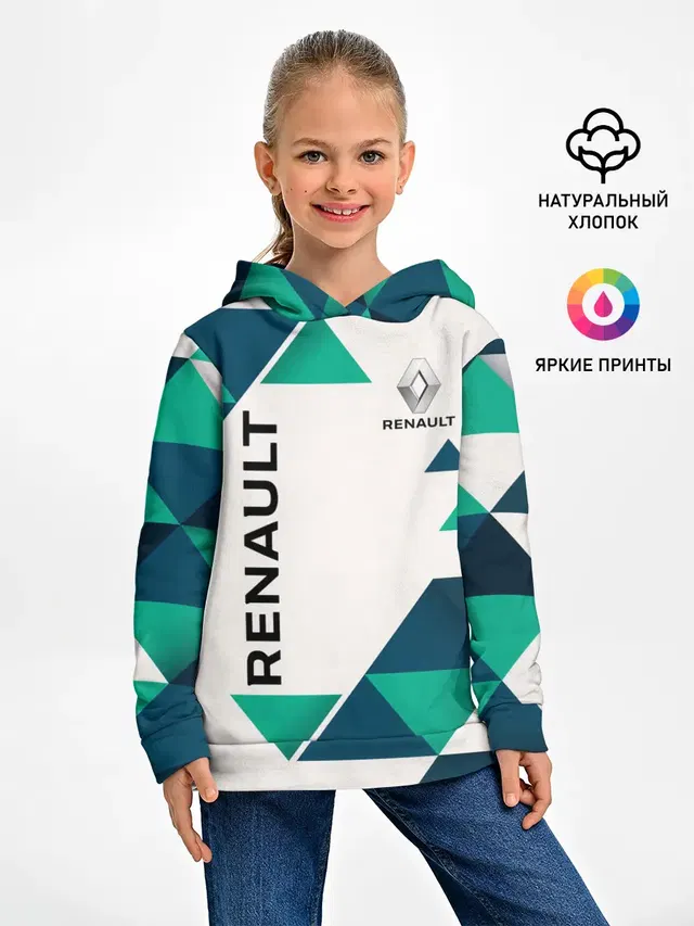 Детское худи с принтом «Renault»