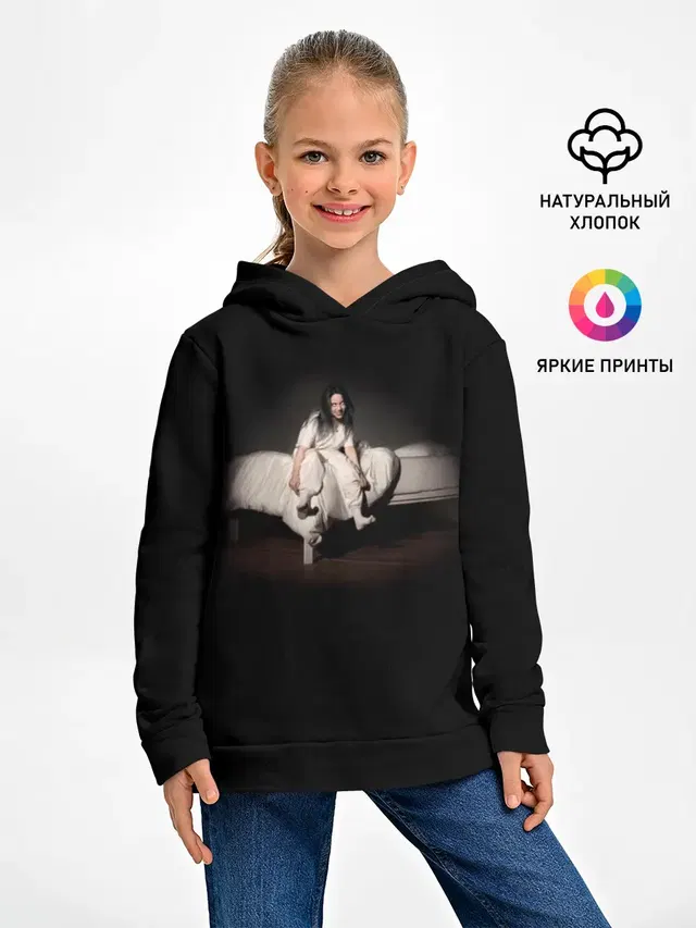 Детское худи с принтом «Billie Eilish»