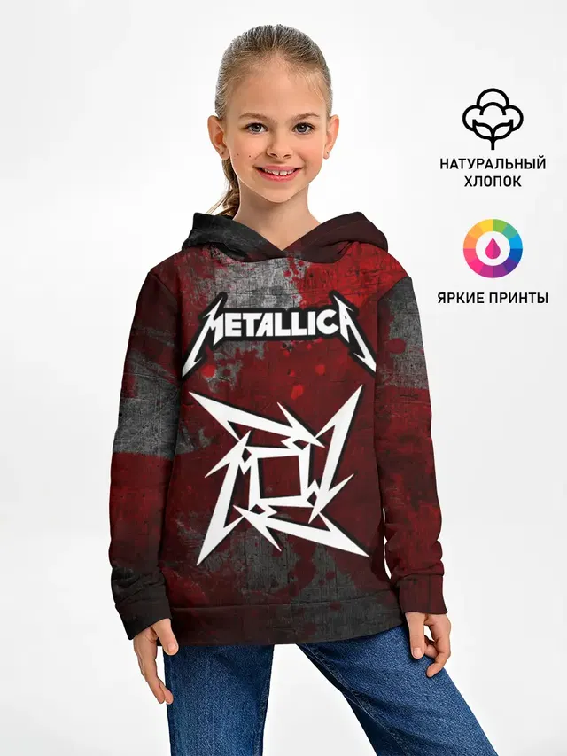 Детское худи с принтом «Metallica»