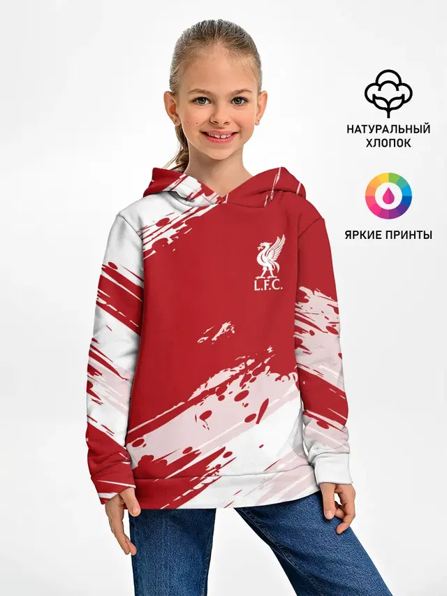 Детское худи с принтом «Symbol of Liverpool — Liverpool F.C.»