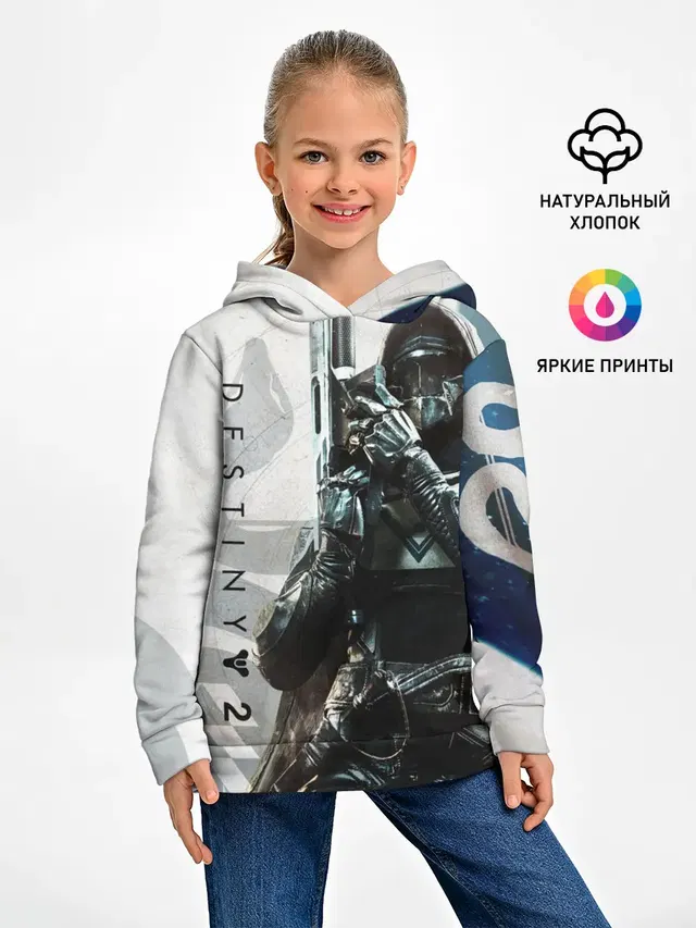 Детское худи с принтом «Destiny — DESTINY, HUNTER»