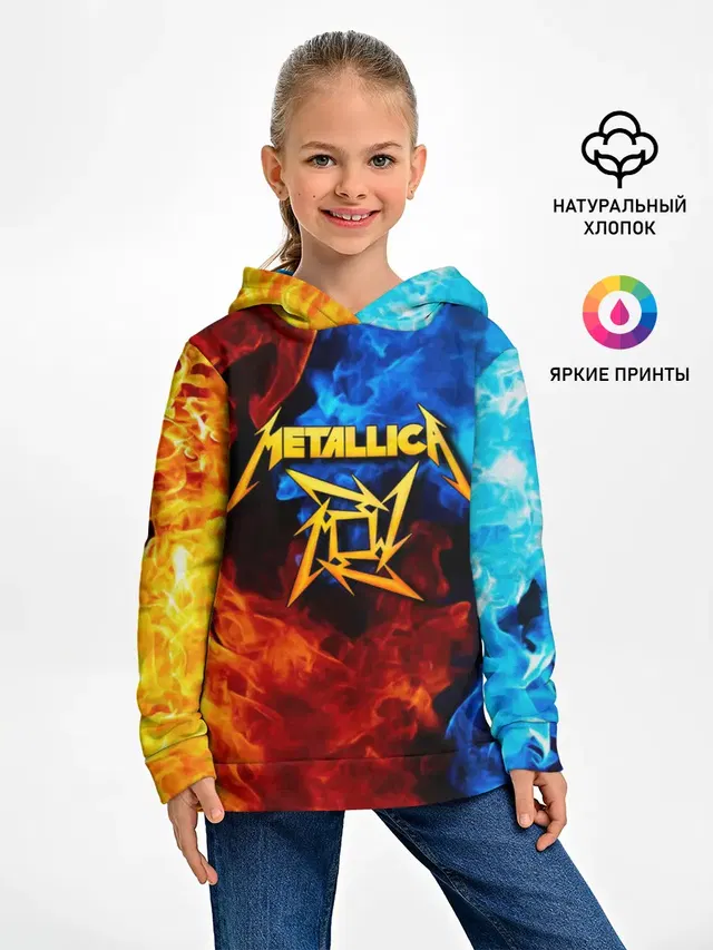 Детское худи с принтом «Metallica»