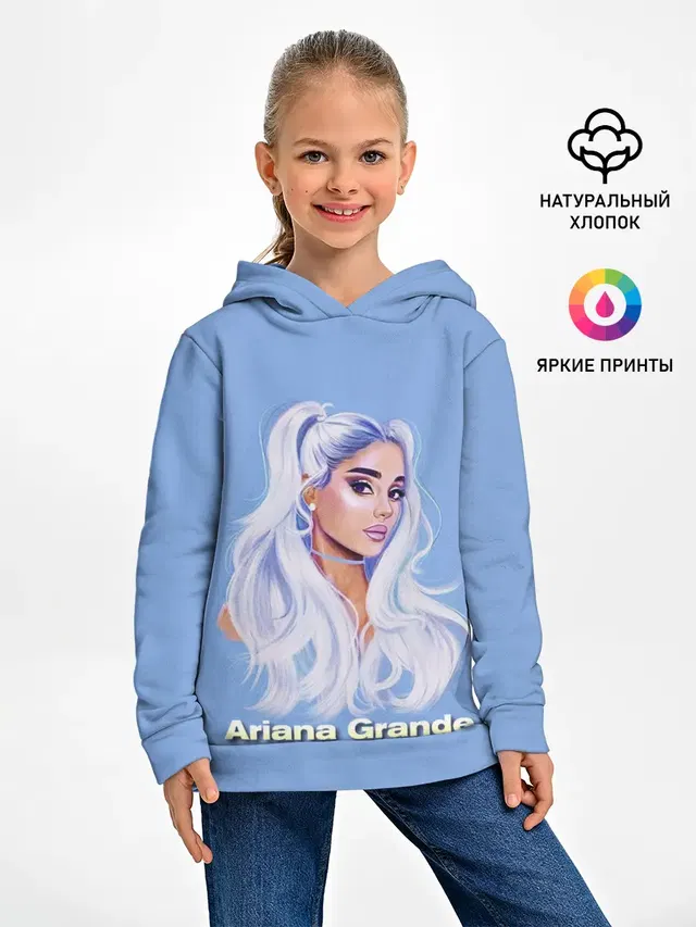 Детское худи с принтом «Ариана Гранде — Ariana Grande»