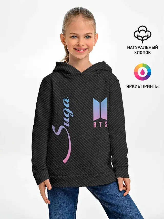 Детское худи с принтом «BTS — BTS Suga»