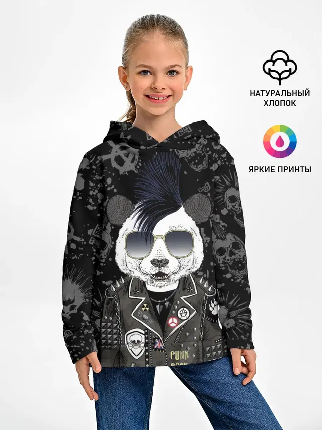 Панда в косухе