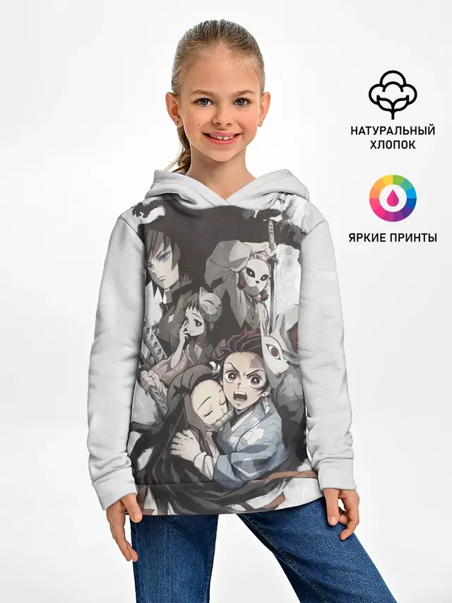 Kimetsu no Yaiba на сером