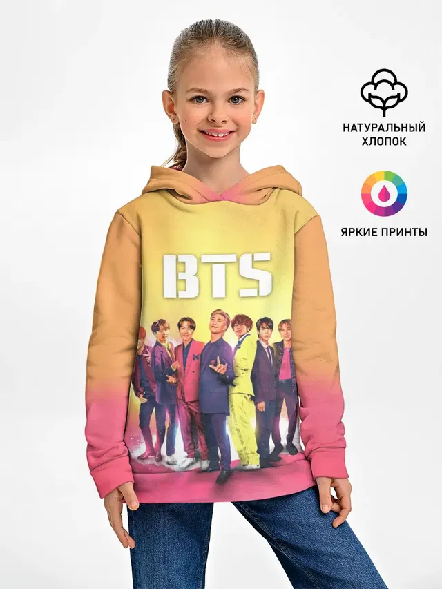 Детское худи с принтом «BTS»