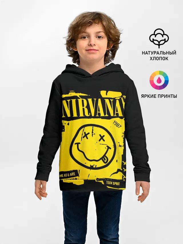 Детское худи с принтом «Nirvana 1987»