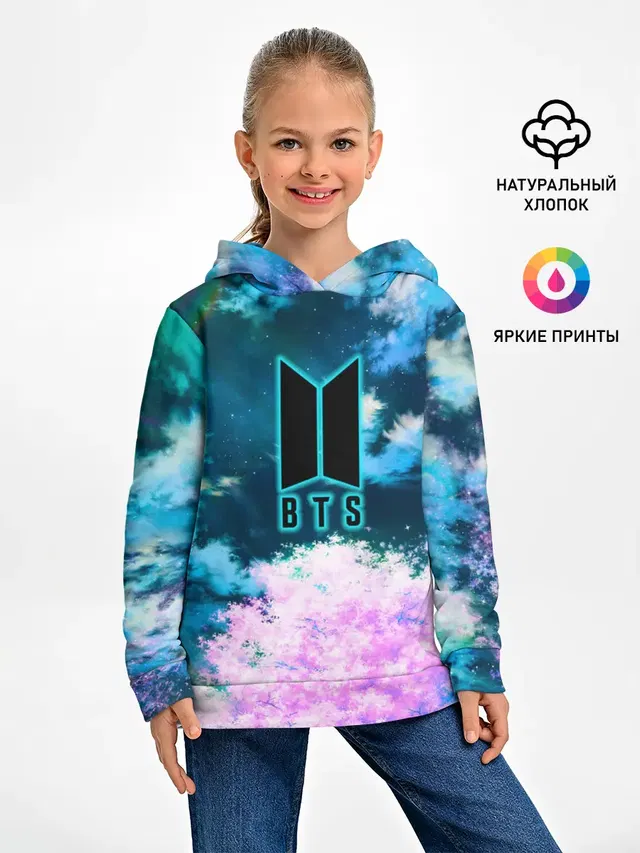 Детское худи с принтом «BTS»