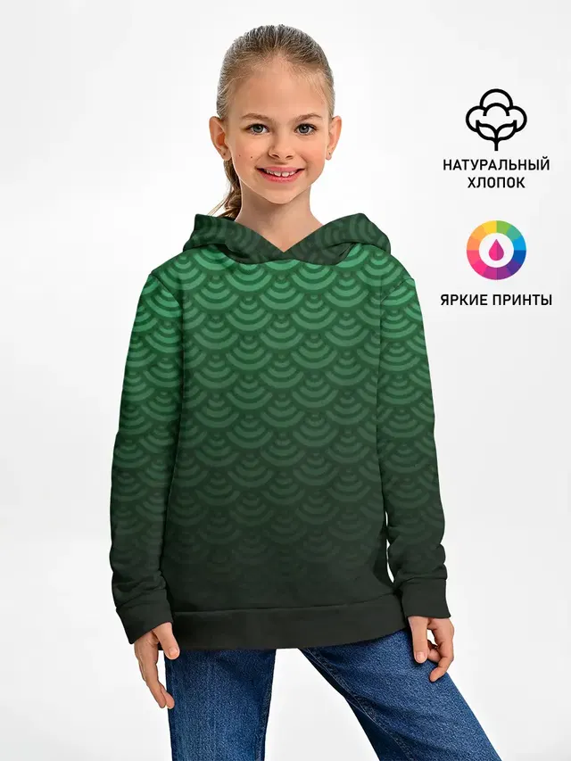Узор зеленая чешуя дракон