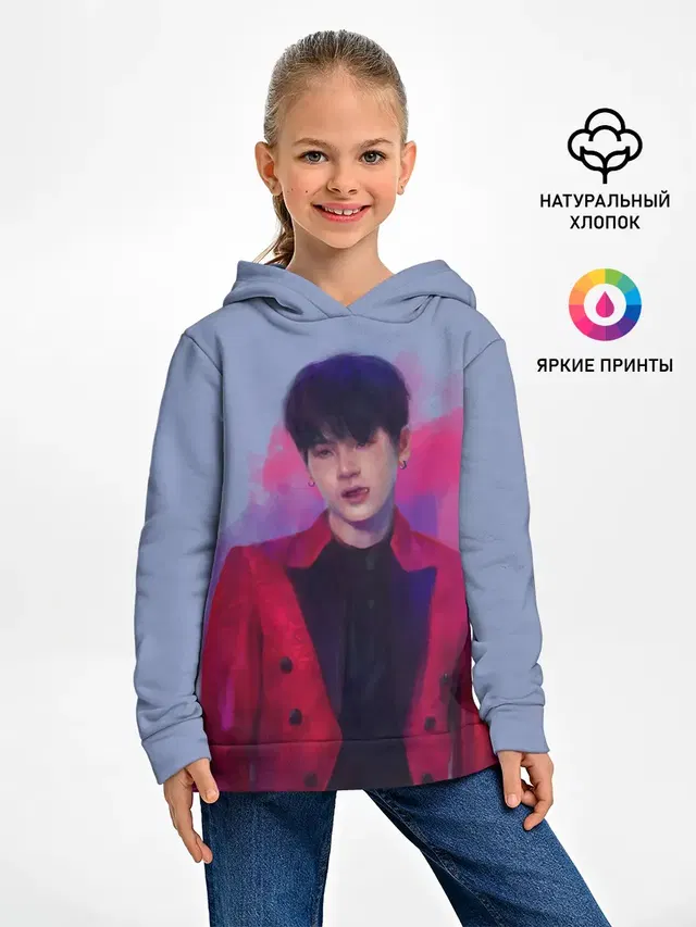 Детское худи с принтом «BTS — Kim Seokjin»