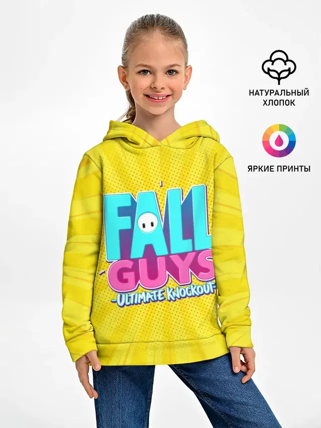 Детское худи с принтом «Fall Guys»