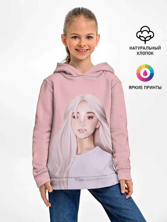Детское худи с принтом «Ариана Гранде — Ariana Grande»