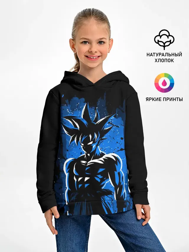 Детское худи с принтом «Dragon ball — ГОКУ, GOKU»