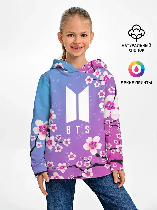 Детское худи с принтом «BTS»