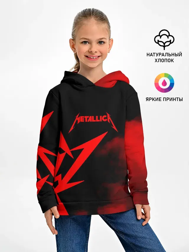 Детское худи с принтом «Metallica»