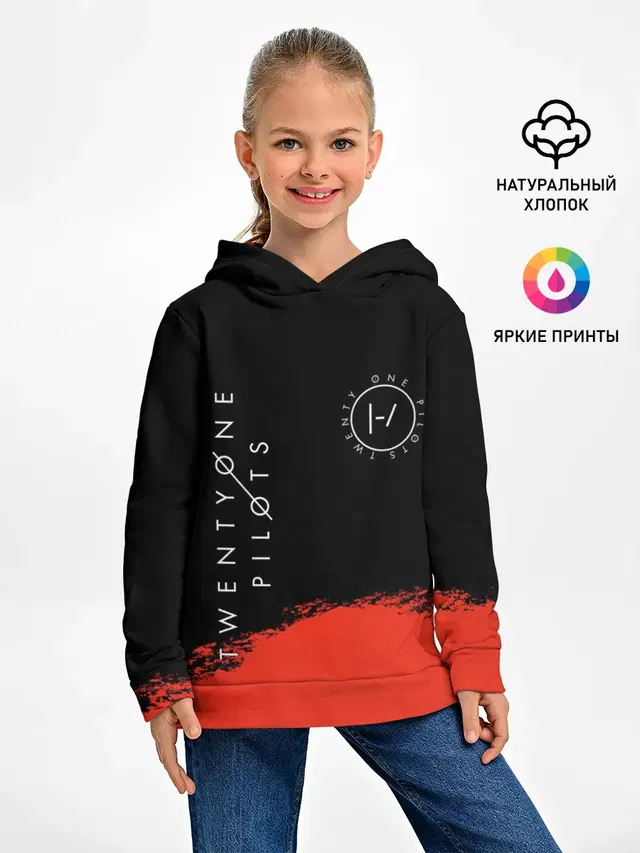 Детское худи с принтом «logo»