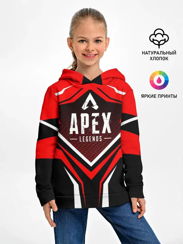 Детское худи с принтом «Apex Legends Logo — APEX»
