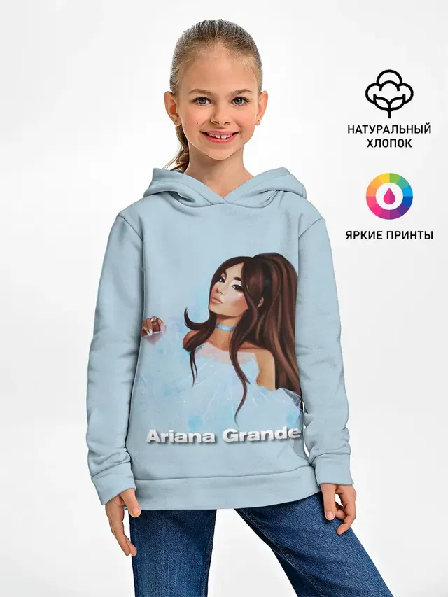 Детское худи с принтом «Ариана Гранде — Ariana Grande»