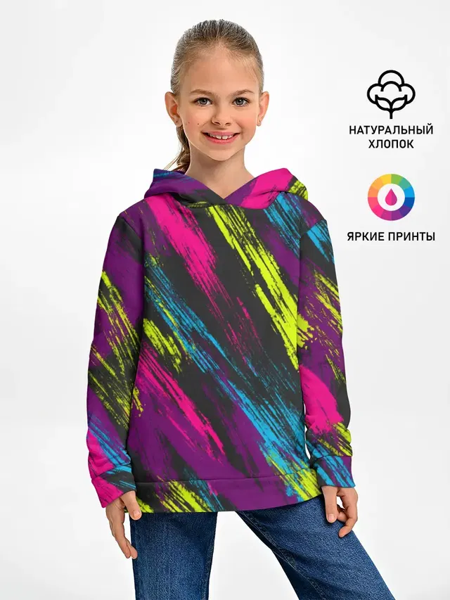 Детское худи с принтом «Pop Art — SUMMER 2021»