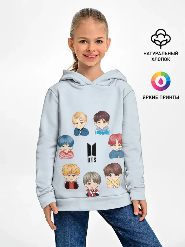 Детское худи с принтом «BTS»