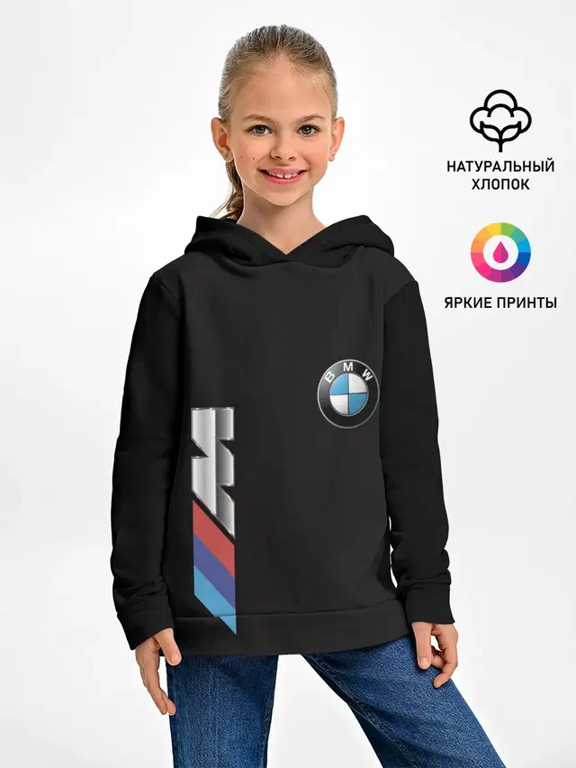 Детское худи с принтом «BMW»