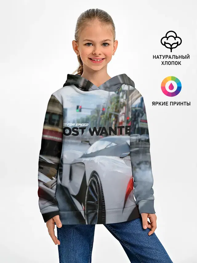 Детское худи с принтом «Grotti Visione — NFS Most Wanted»