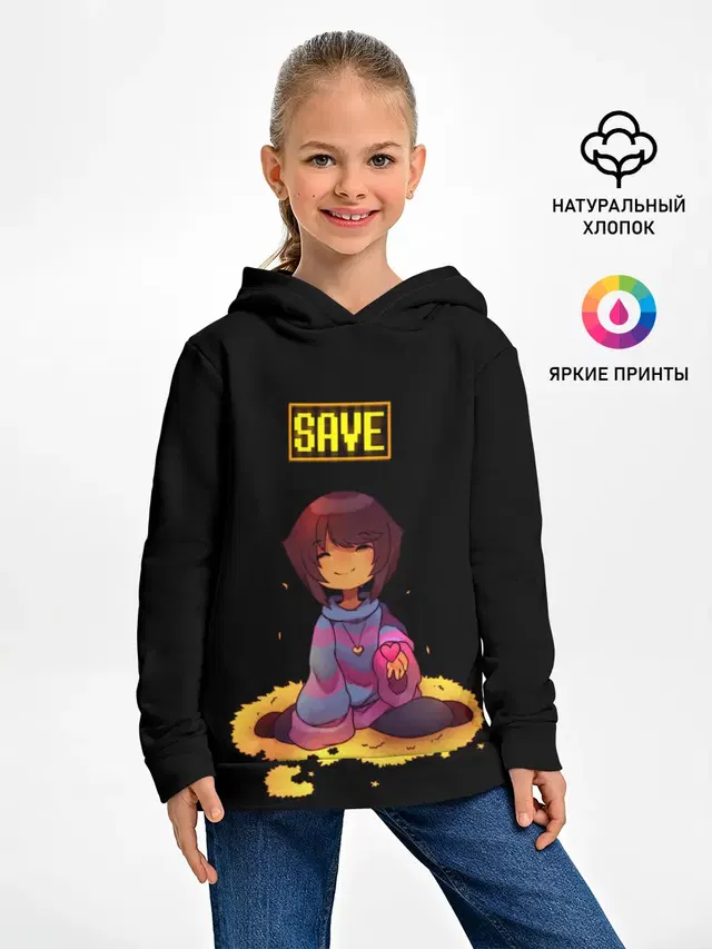 Детское худи с принтом «Undertale — UNDERTALE FRISK»