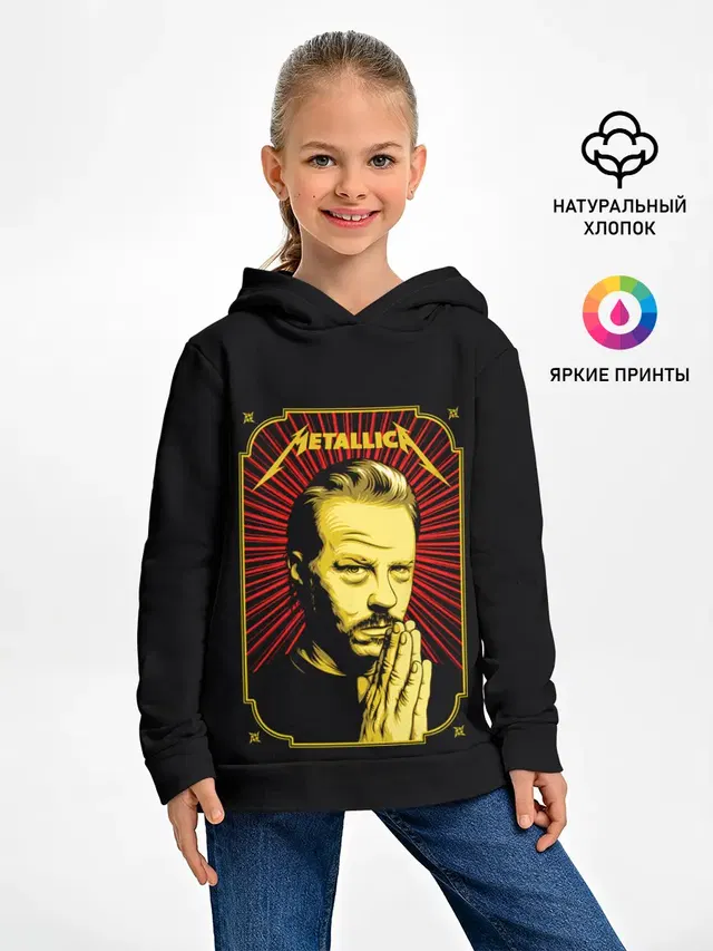 Детское худи с принтом «Metallica — Хэтфилд»