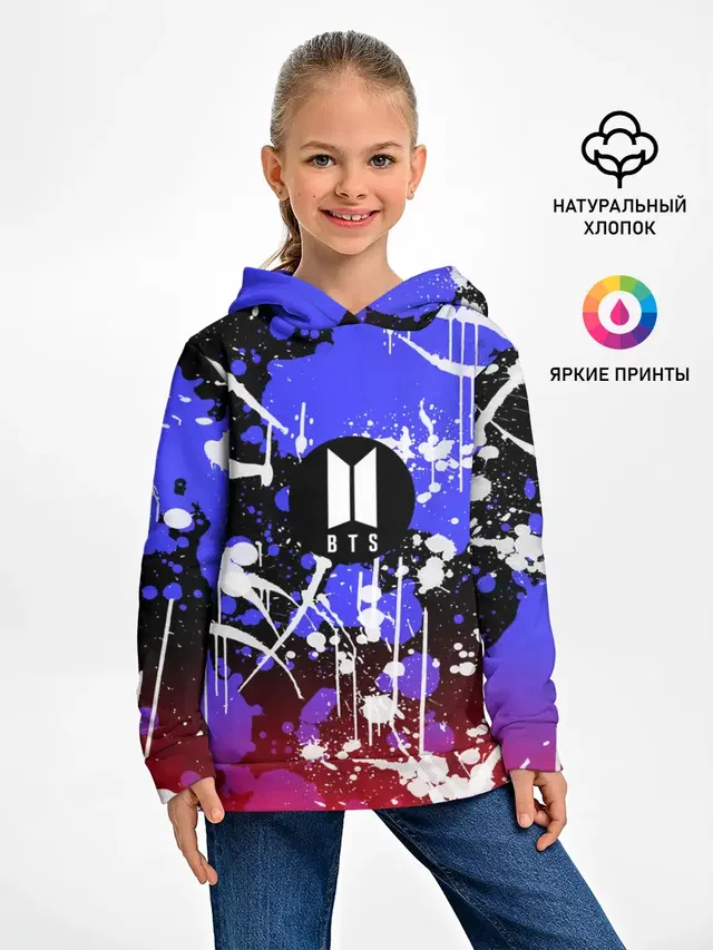 Детское худи с принтом «BTS»