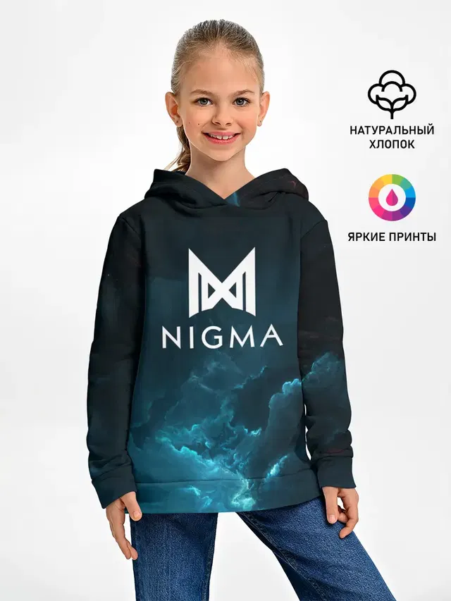 Детское худи с принтом «Dota2 — Nigma»