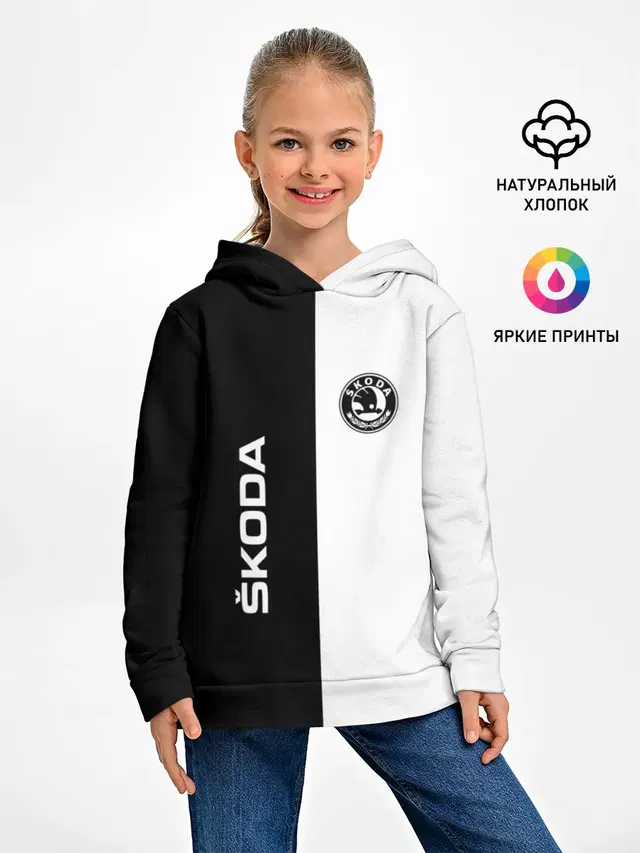 Детское худи с принтом «Skoda Auto a.s.»