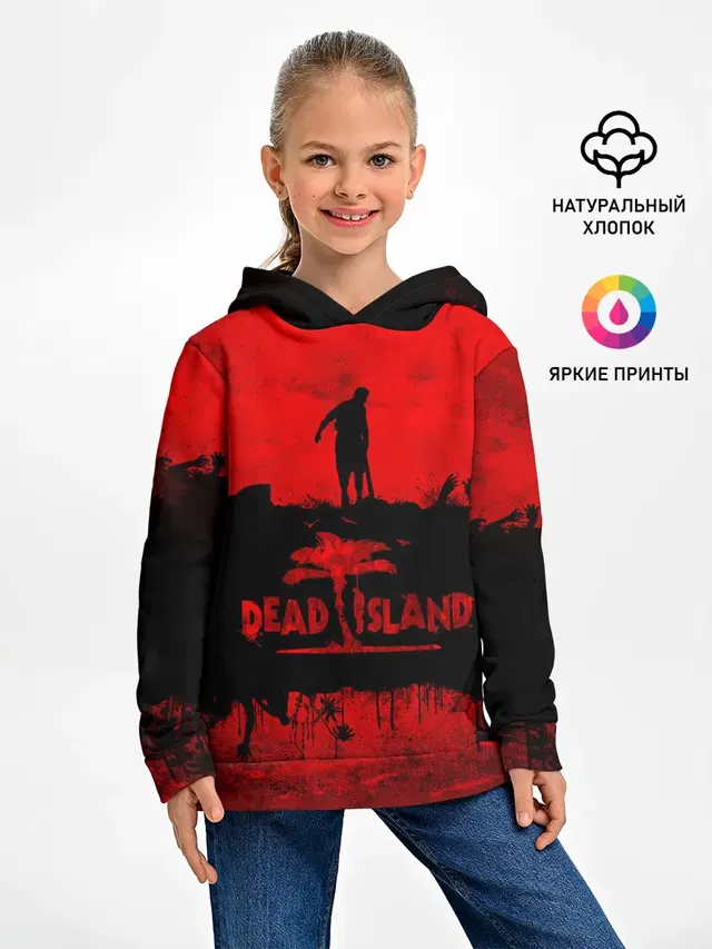 Детское худи с принтом «Dead island — Island of blood»