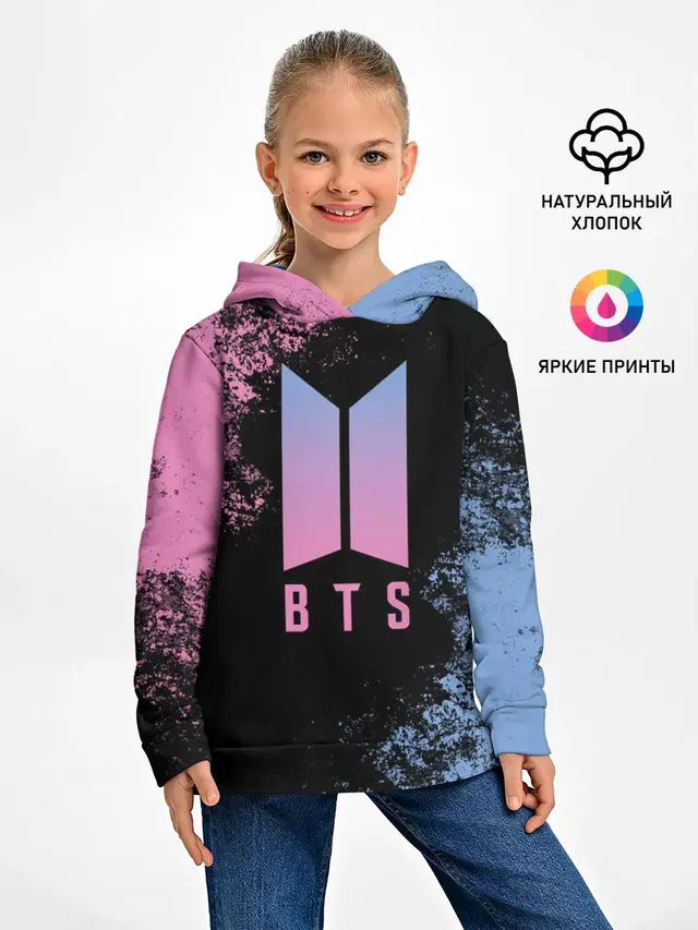 Детское худи с принтом «BTS — BTS SUGA»