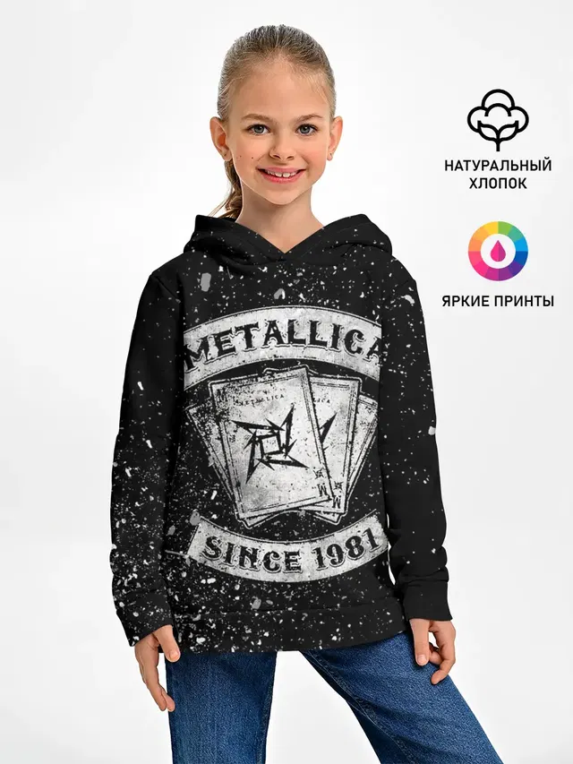 Детское худи с принтом «Metallica»