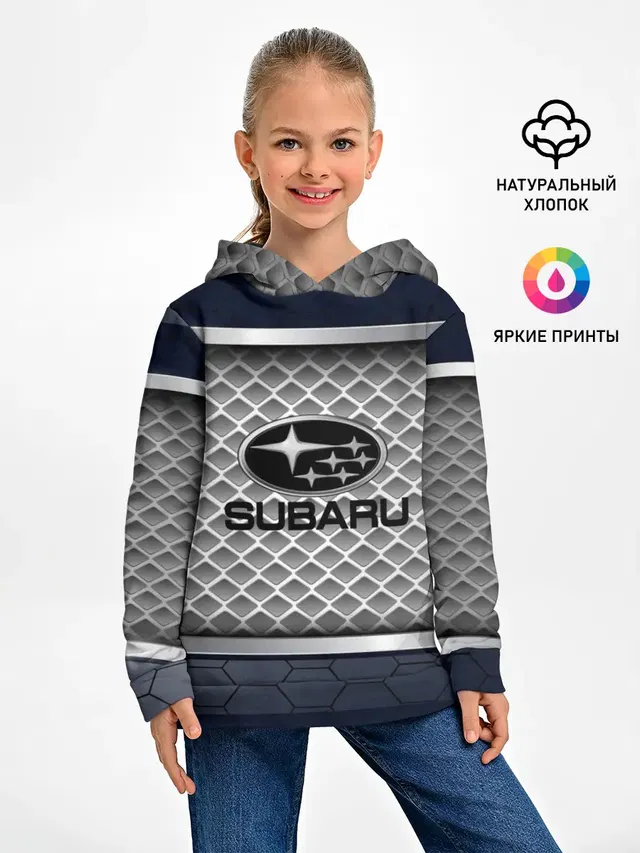 Детское худи с принтом «Subaru — SUBARU SPORT»