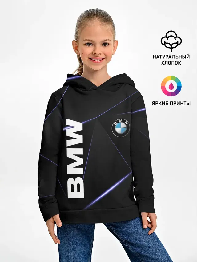 Детское худи с принтом «BMW»