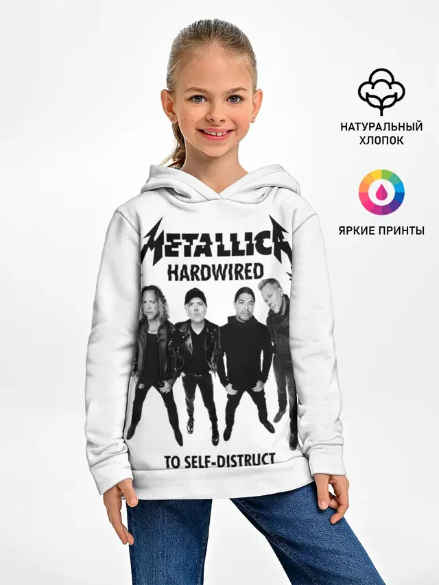 Детское худи с принтом «Metallica»