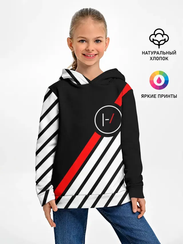 Детское худи с принтом «Stripes»