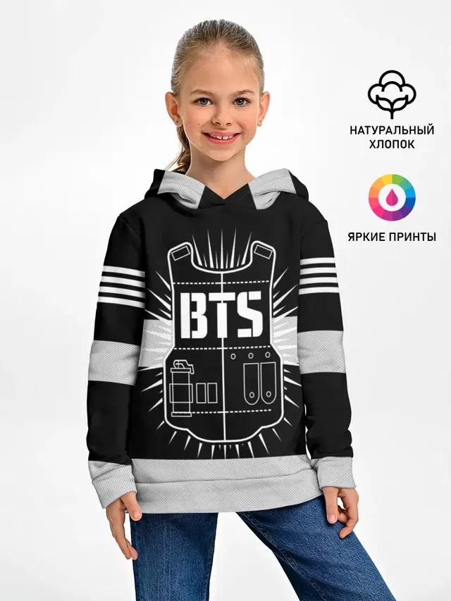 Детское худи с принтом «BTS — BTS ARMY 97 JUNG KOOK»