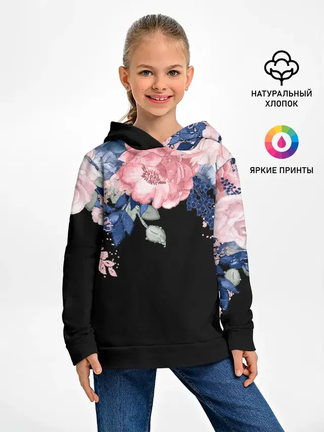цветы на черном