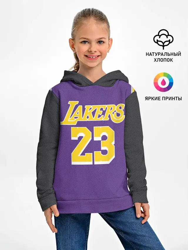 Детское худи с принтом «НБА — James LA Lakers 2019»