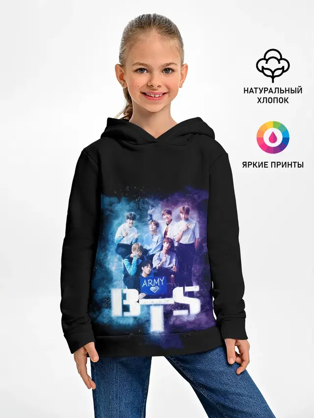 Детское худи с принтом «BTS»