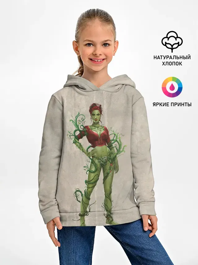 Детское худи с принтом «Batman Arkham Knight — Poison Ivy»