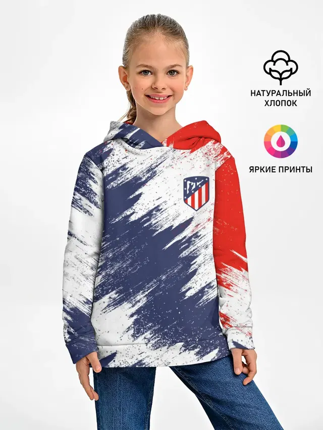 Детское худи с принтом «Atletico Madrid»