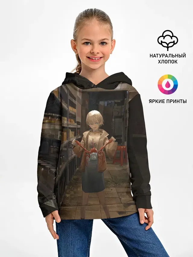 Girl with crab