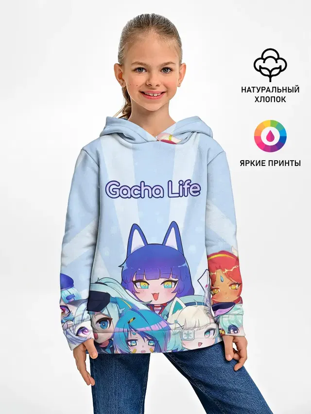 Детское худи с принтом «Gacha Club — Gacha Club Character»