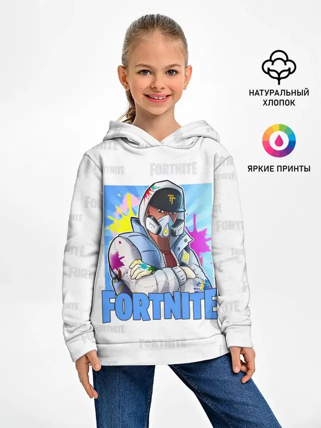 Детское худи с принтом «Фортнайт — Fortnite Fan Art»