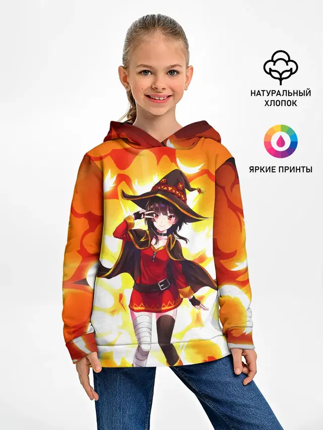 Детское худи с принтом «Коносуба — MeguminKonoSuba»